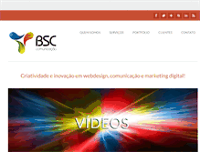 Tablet Screenshot of bsccomunicacao.com.br